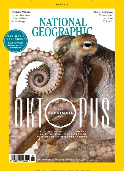 Titelbild der Ausgabe 5/2024 von National Geographic Deutschland. Diese Zeitschrift und viele weitere Reisemagazine, Freizeitmagazine und Wissensmagazine als Abo oder epaper bei United Kiosk online kaufen.