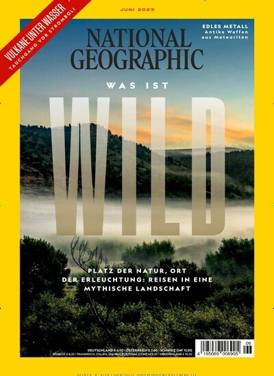 Titelbild der Ausgabe 6/2023 von National Geographic Deutschland. Diese Zeitschrift und viele weitere Reisemagazine, Freizeitmagazine und Wissensmagazine als Abo oder epaper bei United Kiosk online kaufen.