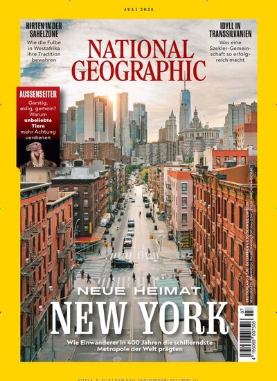 Titelbild der Ausgabe 7/2025 von National Geographic Deutschland. Diese Zeitschrift und viele weitere Reisemagazine, Freizeitmagazine und Wissensmagazine als Abo oder epaper bei United Kiosk online kaufen.
