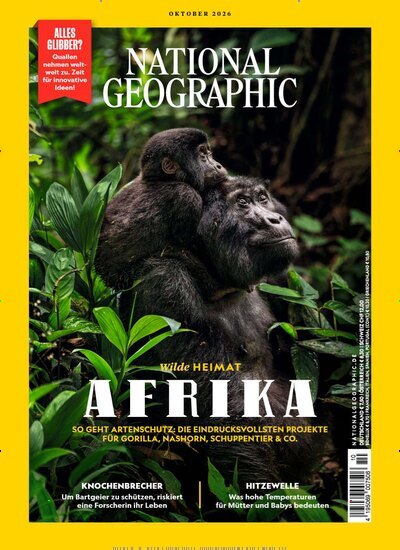 Titelbild der Ausgabe 10/2026 von National Geographic Deutschland. Diese Zeitschrift und viele weitere Reisemagazine, Freizeitmagazine und Wissensmagazine als Abo oder epaper bei United Kiosk online kaufen.