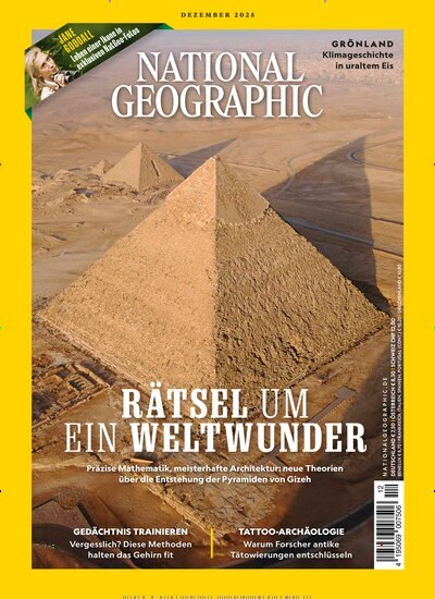 Titelbild der Ausgabe 12/2025 von National Geographic Deutschland. Diese Zeitschrift und viele weitere Reisemagazine, Freizeitmagazine und Wissensmagazine als Abo oder epaper bei United Kiosk online kaufen.