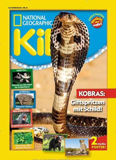Titelbild der Ausgabe 56/2025 von National Geographic Kids. Diese Zeitschrift und viele weitere Jugendzeitschriften und Kinderzeitschriften als Abo oder epaper bei United Kiosk online kaufen.