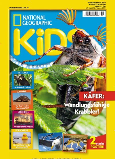 Titelbild der Ausgabe 59/2025 von National Geographic Kids. Diese Zeitschrift und viele weitere Jugendzeitschriften und Kinderzeitschriften als Abo oder epaper bei United Kiosk online kaufen.
