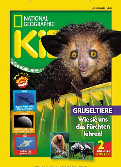 Titelbild der Ausgabe 61/2025 von National Geographic Kids. Diese Zeitschrift und viele weitere Jugendzeitschriften und Kinderzeitschriften als Abo oder epaper bei United Kiosk online kaufen.