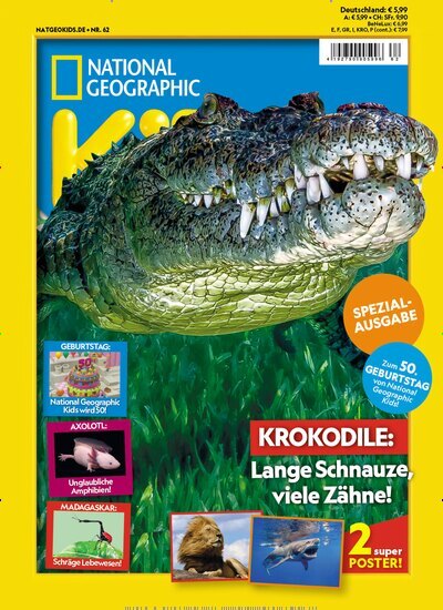 Titelbild der Ausgabe 62/2025 von National Geographic Kids. Diese Zeitschrift und viele weitere Jugendzeitschriften und Kinderzeitschriften als Abo oder epaper bei United Kiosk online kaufen.