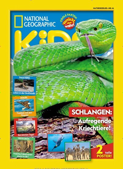 Titelbild der Ausgabe 64/2026 von National Geographic Kids. Diese Zeitschrift und viele weitere Jugendzeitschriften und Kinderzeitschriften als Abo oder epaper bei United Kiosk online kaufen.