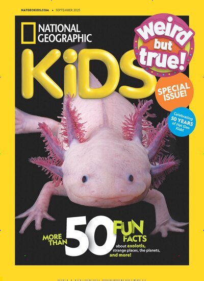 Titelbild der Ausgabe 9/2025 von National Geographic Kids USA. Diese Zeitschrift und viele weitere Jugendzeitschriften und Kinderzeitschriften als Abo oder epaper bei United Kiosk online kaufen.