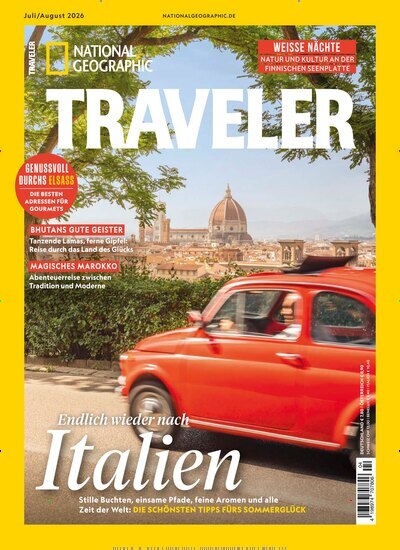 Titelbild der Ausgabe 4/2026 von National Geographic Traveler. Diese Zeitschrift und viele weitere Reisemagazine, Freizeitmagazine und Wissensmagazine als Abo oder epaper bei United Kiosk online kaufen.