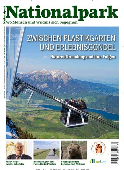 Titelbild der Ausgabe 1/2023 von Nationalpark. Diese Zeitschrift und viele weitere Naturzeitschriften, Landwirtschaftszeitungen und Umweltmagazine als Abo oder epaper bei United Kiosk online kaufen.