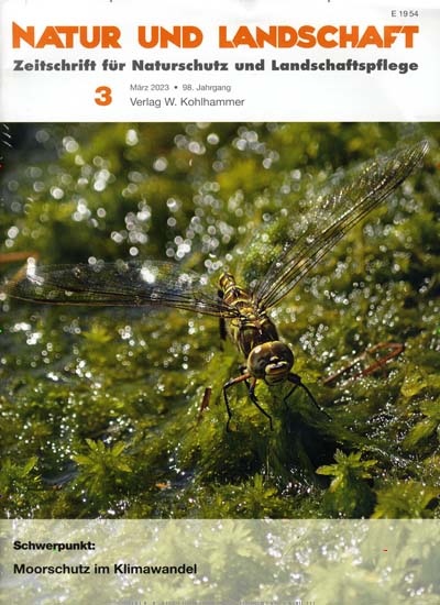 Titelbild der Ausgabe 3/2023 von Natur und Landschaft. Diese Zeitschrift und viele weitere Naturzeitschriften, Landwirtschaftszeitungen und Umweltmagazine als Abo oder epaper bei United Kiosk online kaufen.