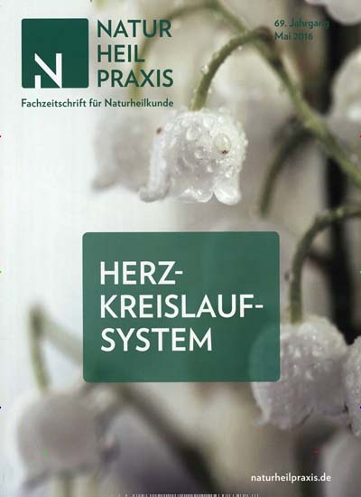 Naturheilpraxis mit Naturmedizin aktuelles Titelbild Ausgabe 5/2016 Aktuelles Titelbild von Naturheilpraxis mit Naturmedizin. In der Ausgabe 5/2016 geht es um die Themen: Herzkreislaufsystem. Lesen Sie gerne Pflegezeitschriften und medizinische Fachzeitschriften? Dann empfehlen wir Ihnen Naturheilpraxis mit Naturmedizin als Abo oder Geschenkabo.