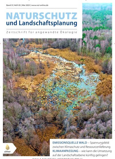 Titelbild der Ausgabe 5/2025 von Naturschutz und Landschaftsplanung. Diese Zeitschrift und viele weitere Naturzeitschriften, Landwirtschaftszeitungen und Umweltmagazine als Abo oder epaper bei United Kiosk online kaufen.