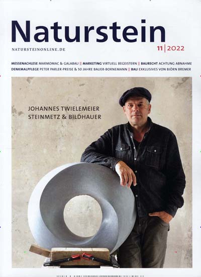 Titelbild der Ausgabe 11/2022 von Naturstein. Diese Zeitschrift und viele weitere Architekturzeitschriften und Bauzeitschriften als Abo oder epaper bei United Kiosk online kaufen.