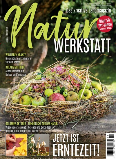 Titelbild der Ausgabe 3/2023 von NaturWERKSTATT. Diese Zeitschrift und viele weitere Gartenzeitschriften und Wohnzeitschriften als Abo oder epaper bei United Kiosk online kaufen.