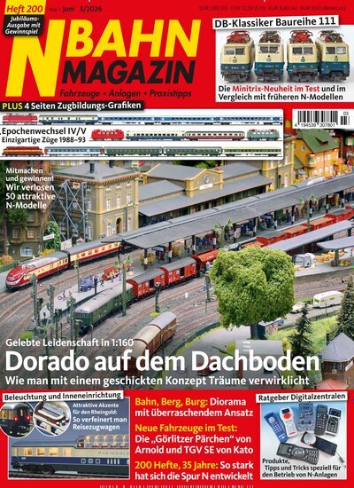 Titelbild der Ausgabe 3/2026 von NBahn Magazin. Diese Zeitschrift und viele weitere Reisemagazine, Freizeitmagazine und Wissensmagazine als Abo oder epaper bei United Kiosk online kaufen.