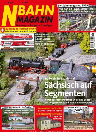 Titelbild der Ausgabe 4/2026 von NBahn Magazin. Diese Zeitschrift und viele weitere Reisemagazine, Freizeitmagazine und Wissensmagazine als Abo oder epaper bei United Kiosk online kaufen.