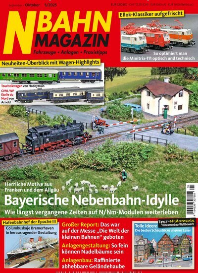 Titelbild der Ausgabe 5/2025 von NBahn Magazin. Diese Zeitschrift und viele weitere Reisemagazine, Freizeitmagazine und Wissensmagazine als Abo oder epaper bei United Kiosk online kaufen.