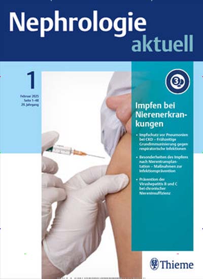 Titelbild der Ausgabe 4/2025 von Nephrologie aktuell. Diese Zeitschrift und viele weitere Pflegezeitschriften und medizinische Fachzeitschriften als Abo oder epaper bei United Kiosk online kaufen.