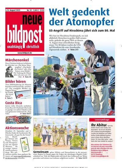 Titelbild der Ausgabe 31/2025 von neue bildpost. Diese Zeitschrift und viele weitere Kunstmagazine und Kulturmagazine als Abo oder epaper bei United Kiosk online kaufen.