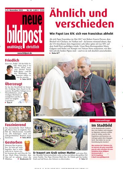 Titelbild der Ausgabe 44/2025 von neue bildpost. Diese Zeitschrift und viele weitere Kunstmagazine und Kulturmagazine als Abo oder epaper bei United Kiosk online kaufen.