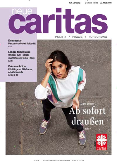 Titelbild der Ausgabe 6/2020 von neue caritas. Diese Zeitschrift und viele weitere Pflegezeitschriften und medizinische Fachzeitschriften als Abo oder epaper bei United Kiosk online kaufen.