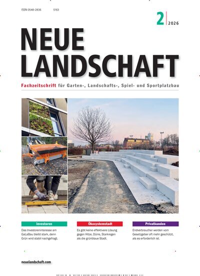 Titelbild der Ausgabe 2/2026 von Neue Landschaft. Diese Zeitschrift und viele weitere Naturzeitschriften, Landwirtschaftszeitungen und Umweltmagazine als Abo oder epaper bei United Kiosk online kaufen.