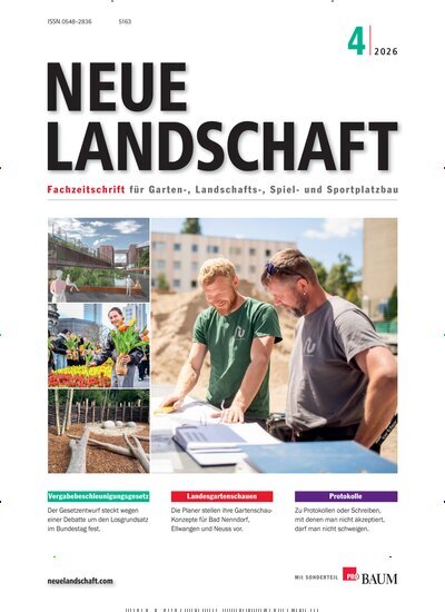 Titelbild der Ausgabe 4/2026 von Neue Landschaft. Diese Zeitschrift und viele weitere Naturzeitschriften, Landwirtschaftszeitungen und Umweltmagazine als Abo oder epaper bei United Kiosk online kaufen.
