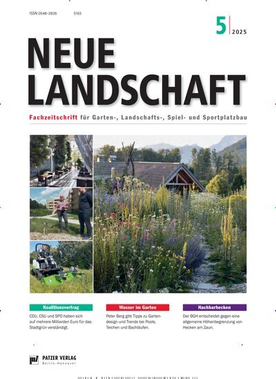 Titelbild der Ausgabe 5/2025 von Neue Landschaft. Diese Zeitschrift und viele weitere Naturzeitschriften, Landwirtschaftszeitungen und Umweltmagazine als Abo oder epaper bei United Kiosk online kaufen.