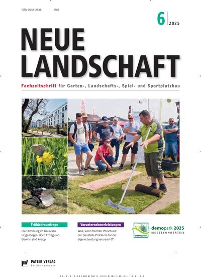 Titelbild der Ausgabe 6/2025 von Neue Landschaft. Diese Zeitschrift und viele weitere Naturzeitschriften, Landwirtschaftszeitungen und Umweltmagazine als Abo oder epaper bei United Kiosk online kaufen.