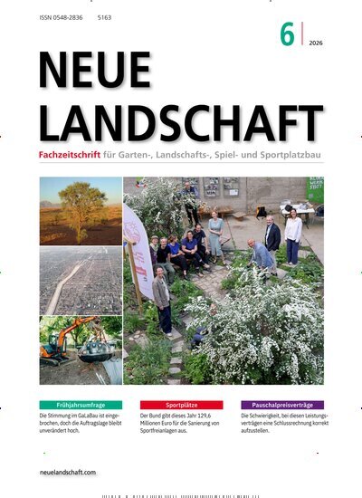 Titelbild der Ausgabe 6/2026 von Neue Landschaft. Diese Zeitschrift und viele weitere Naturzeitschriften, Landwirtschaftszeitungen und Umweltmagazine als Abo oder epaper bei United Kiosk online kaufen.