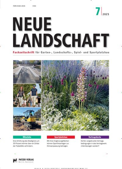 Titelbild der Ausgabe 7/2025 von Neue Landschaft. Diese Zeitschrift und viele weitere Naturzeitschriften, Landwirtschaftszeitungen und Umweltmagazine als Abo oder epaper bei United Kiosk online kaufen.