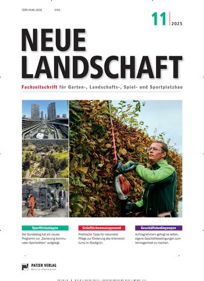 Titelbild der Ausgabe 11/2025 von Neue Landschaft. Diese Zeitschrift und viele weitere Naturzeitschriften, Landwirtschaftszeitungen und Umweltmagazine als Abo oder epaper bei United Kiosk online kaufen.