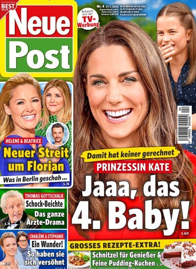 Titelbild der Ausgabe 4/2026 von Neue Post. Diese Zeitschrift und viele weitere Frauenzeitschriften als Abo oder epaper bei United Kiosk online kaufen.