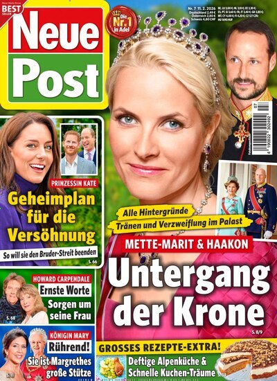 Titelbild der Ausgabe 7/2026 von Neue Post. Diese Zeitschrift und viele weitere Frauenzeitschriften als Abo oder epaper bei United Kiosk online kaufen.