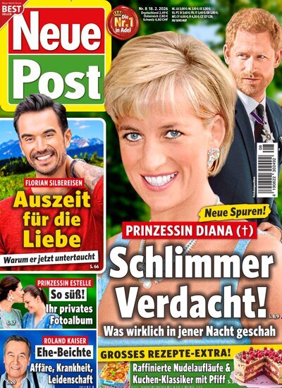 Titelbild der Ausgabe 8/2026 von Neue Post. Diese Zeitschrift und viele weitere Frauenzeitschriften als Abo oder epaper bei United Kiosk online kaufen.