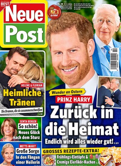 Titelbild der Ausgabe 14/2026 von Neue Post. Diese Zeitschrift und viele weitere Frauenzeitschriften als Abo oder epaper bei United Kiosk online kaufen.