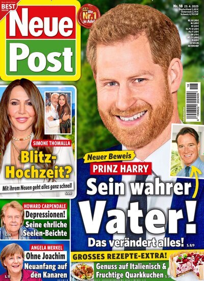 Titelbild der Ausgabe 18/2025 von Neue Post. Diese Zeitschrift und viele weitere Frauenzeitschriften als Abo oder epaper bei United Kiosk online kaufen.