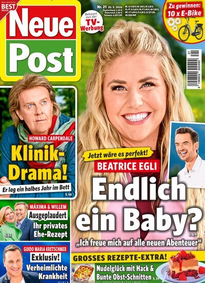 Titelbild der Ausgabe 21/2026 von Neue Post. Diese Zeitschrift und viele weitere Frauenzeitschriften als Abo oder epaper bei United Kiosk online kaufen.