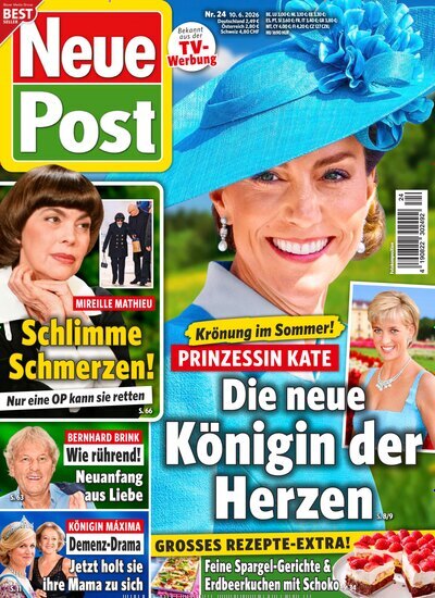 Titelbild der Ausgabe 24/2026 von Neue Post. Diese Zeitschrift und viele weitere Frauenzeitschriften als Abo oder epaper bei United Kiosk online kaufen.