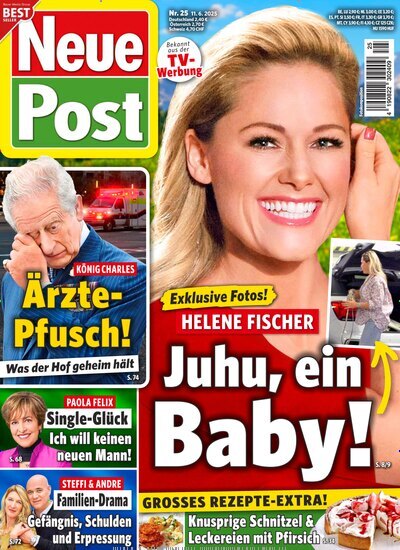 Titelbild der Ausgabe 25/2025 von Neue Post. Diese Zeitschrift und viele weitere Frauenzeitschriften als Abo oder epaper bei United Kiosk online kaufen.