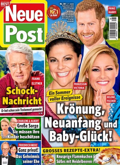 Titelbild der Ausgabe 28/2025 von Neue Post. Diese Zeitschrift und viele weitere Frauenzeitschriften als Abo oder epaper bei United Kiosk online kaufen.