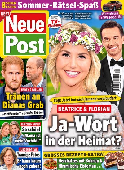 Titelbild der Ausgabe 30/2026 von Neue Post. Diese Zeitschrift und viele weitere Frauenzeitschriften als Abo oder epaper bei United Kiosk online kaufen.