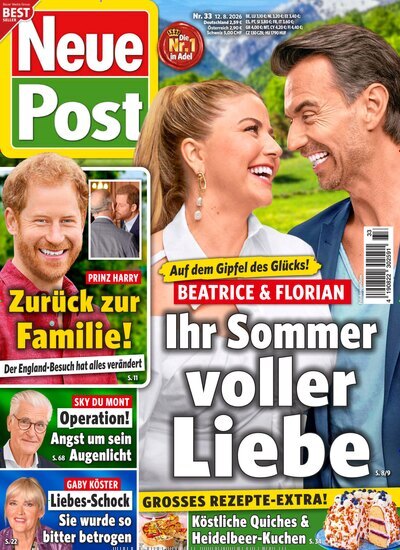 Titelbild der Ausgabe 33/2026 von Neue Post. Diese Zeitschrift und viele weitere Frauenzeitschriften als Abo oder epaper bei United Kiosk online kaufen.