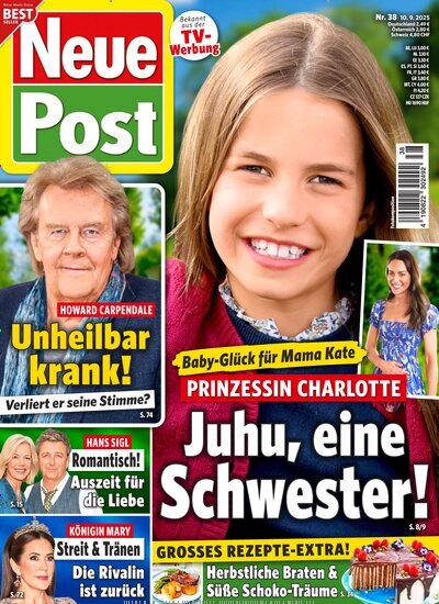 Titelbild der Ausgabe 38/2025 von Neue Post. Diese Zeitschrift und viele weitere Frauenzeitschriften als Abo oder epaper bei United Kiosk online kaufen.