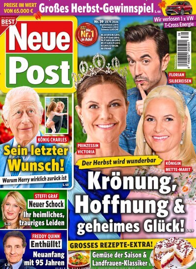 Titelbild der Ausgabe 39/2026 von Neue Post. Diese Zeitschrift und viele weitere Frauenzeitschriften als Abo oder epaper bei United Kiosk online kaufen.