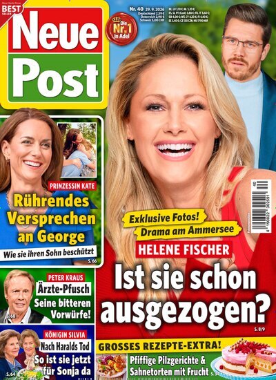 Titelbild der Ausgabe 40/2026 von Neue Post. Diese Zeitschrift und viele weitere Frauenzeitschriften als Abo oder epaper bei United Kiosk online kaufen.