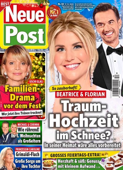Titelbild der Ausgabe 52/2025 von Neue Post. Diese Zeitschrift und viele weitere Frauenzeitschriften als Abo oder epaper bei United Kiosk online kaufen.