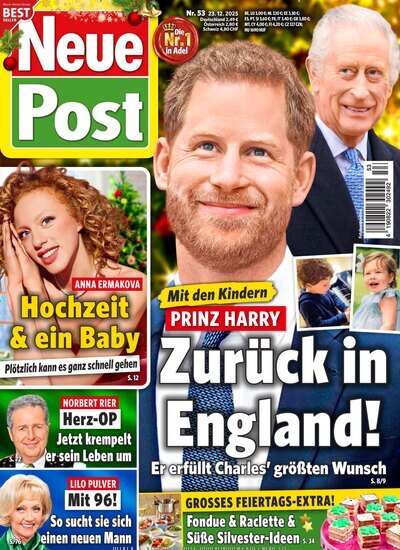 Titelbild der Ausgabe 53/2025 von Neue Post. Diese Zeitschrift und viele weitere Frauenzeitschriften als Abo oder epaper bei United Kiosk online kaufen.