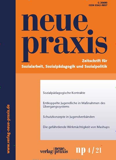 Titelbild der Ausgabe 4/2021 von Neue Praxis. Diese Zeitschrift und viele weitere Zeitschriften für Pädagogik als Abo oder epaper bei United Kiosk online kaufen.