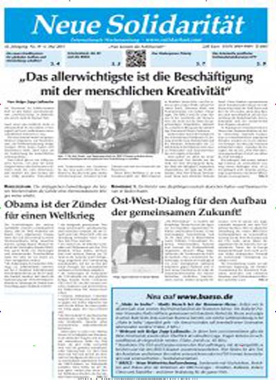 Titelbild der Ausgabe 1/2021 von Neue Solidarität. Diese Zeitschrift und viele weitere Wirtschaftsmagazine und Politikmagazine als Abo oder epaper bei United Kiosk online kaufen.